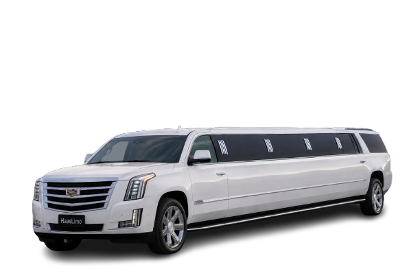 Luxury Cadillac Escalade Stretch Limo for weddings and special events in the DMV area.